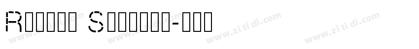 Rowton Stencil字体转换